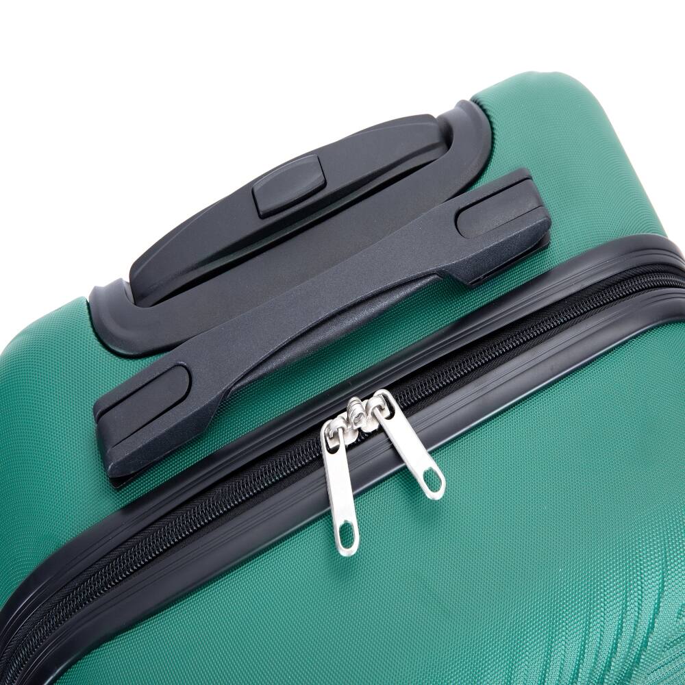 Alt View 7. Ropilly - Ropilly 4 Piece Luggage Set Dark Green Hard Shell Suitcase with 14 Inch Cosmetic Case - Dark Green.