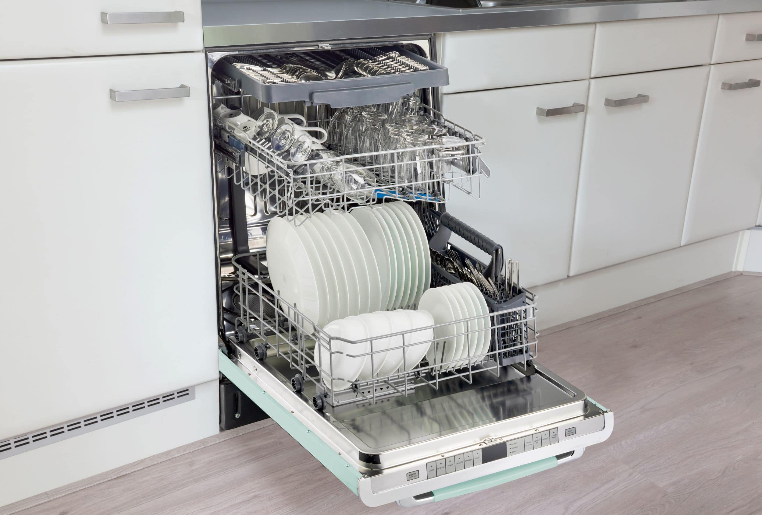 Alt View 24. Unique Appliances - Classic Retro Top Control Built-In Stainless Steel Tub Dishwasher with 3rd Rack and 45 dBA - Summer Mint Green.