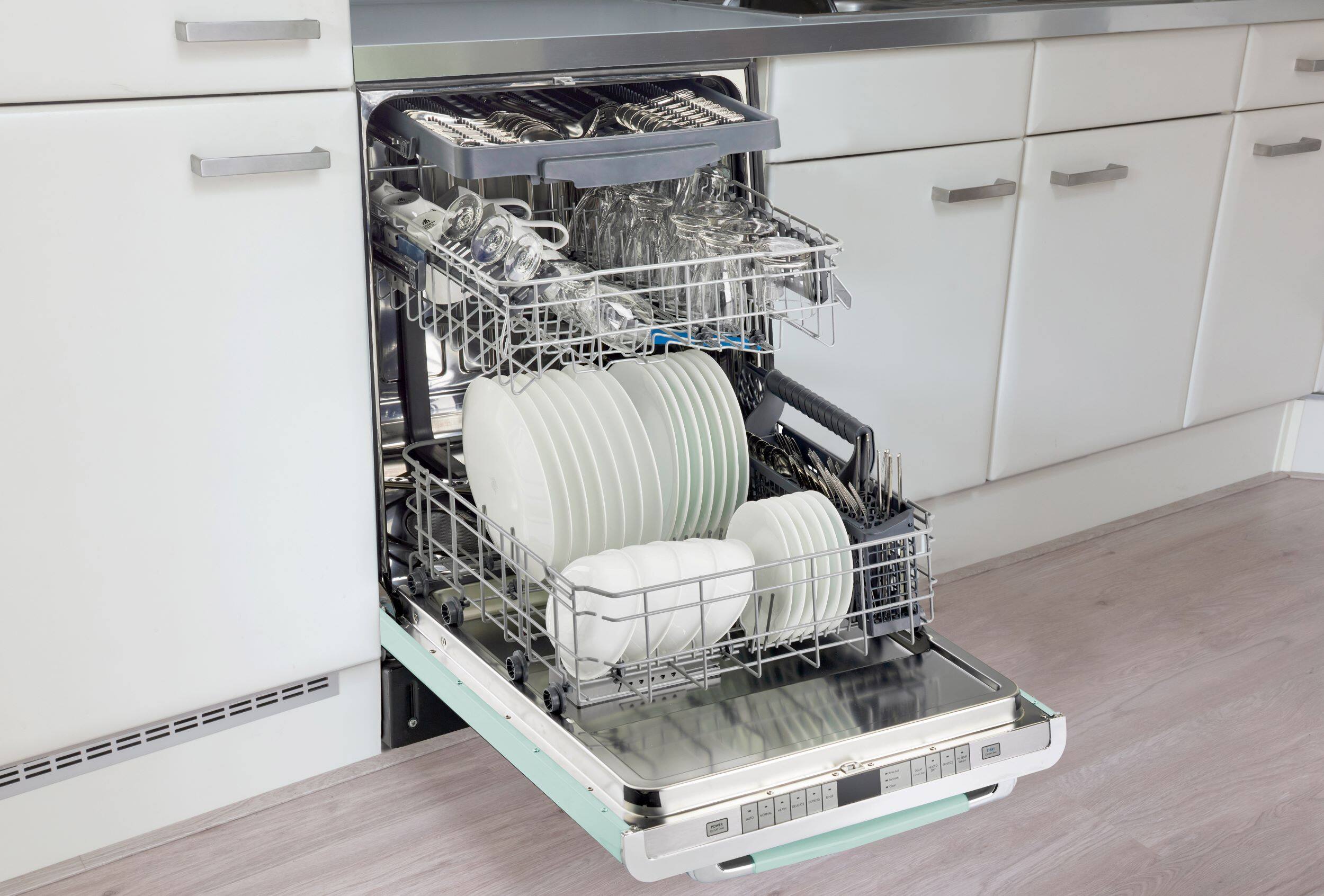 Alt View 24. Unique Appliances - Classic Retro Top Control Built-In Stainless Steel Tub Dishwasher with 3rd Rack and 45 dBA - Summer Mint Green.