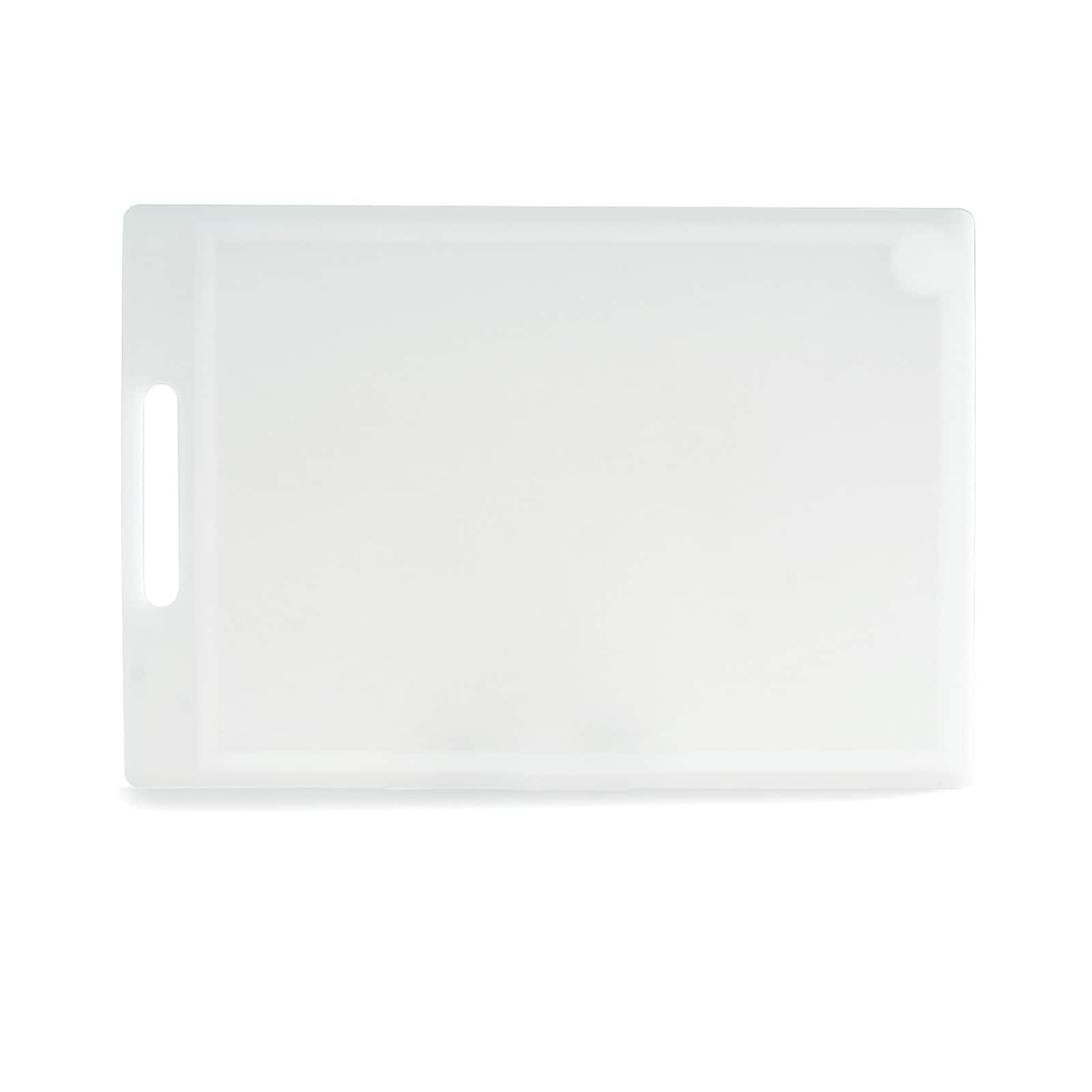 Norpro - Professional 12-Inch x 18-Inch Cutting Board with Juice Groove - White