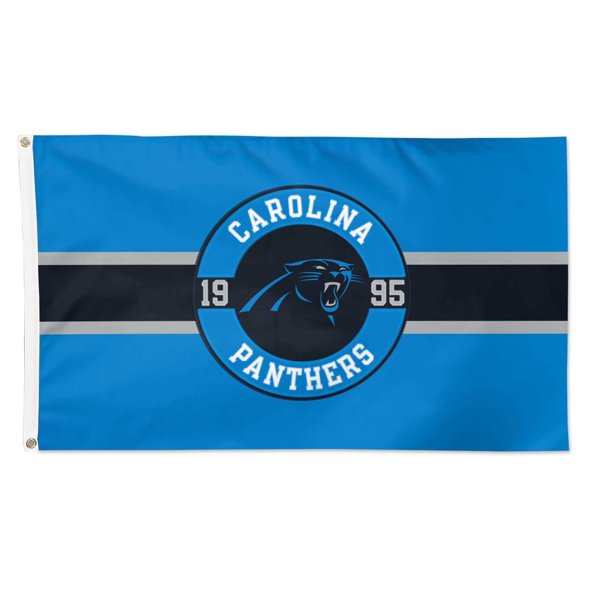 WinCraft - Carolina Panthers 3' x 5' Applique Flag - Multicolor