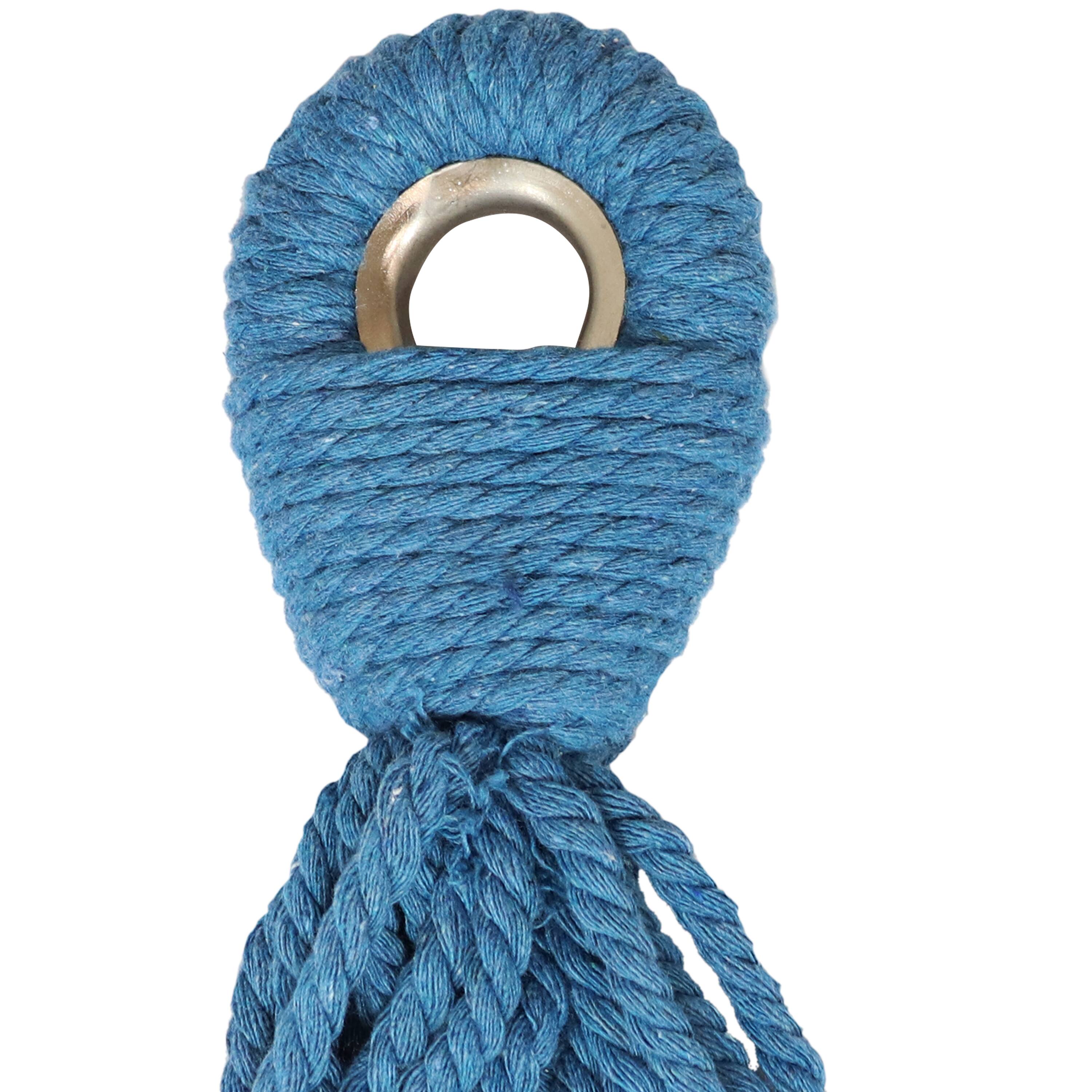 Alt View 6. Sunnydaze - Cotton Hammock with Steel Stand and Carrying Case - Sea Grass.