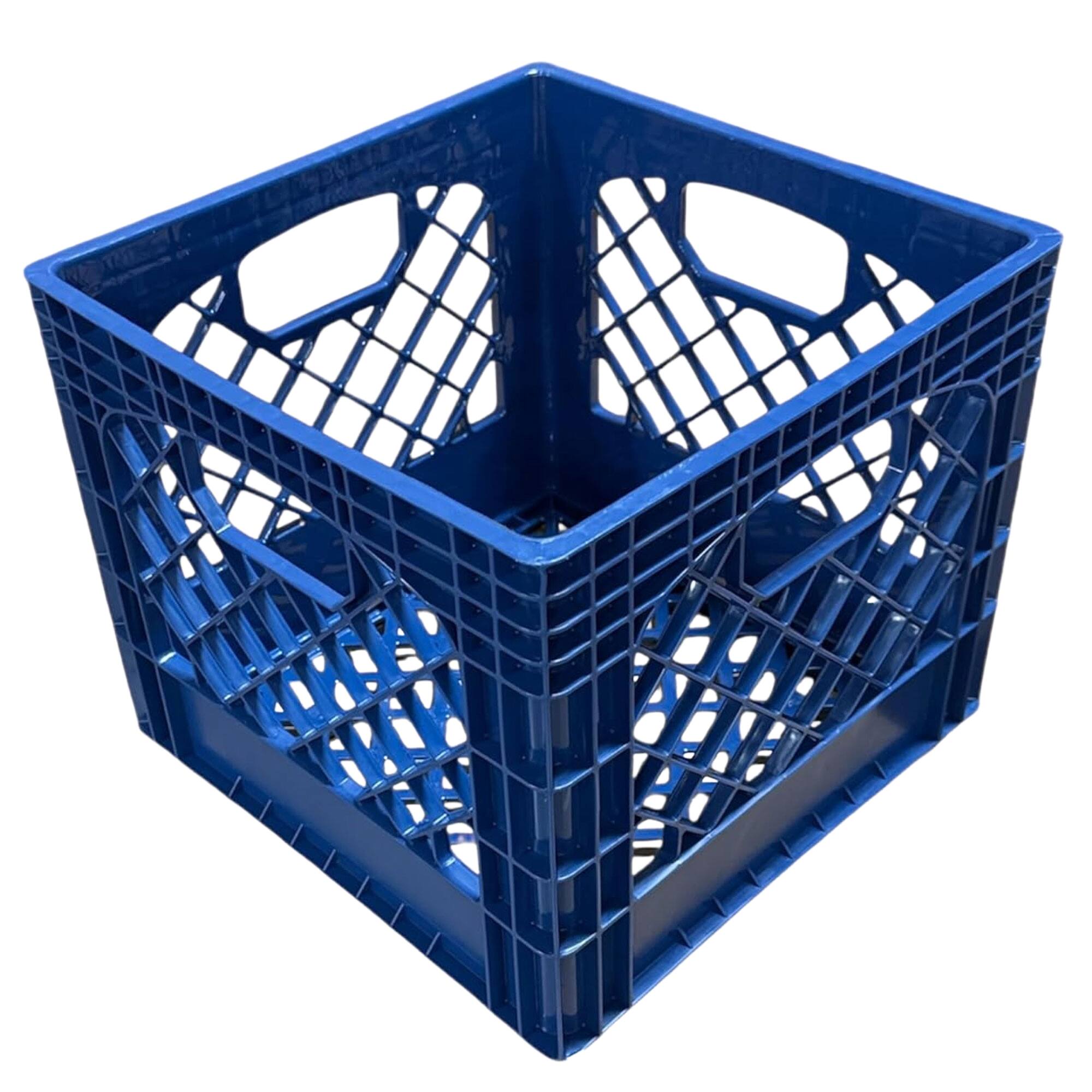 Alt View 4. Juggernaut Storage - Juggernaut Storage 2-Pack Crate for Office Storage & Classroom Organization,Blue - Blue.