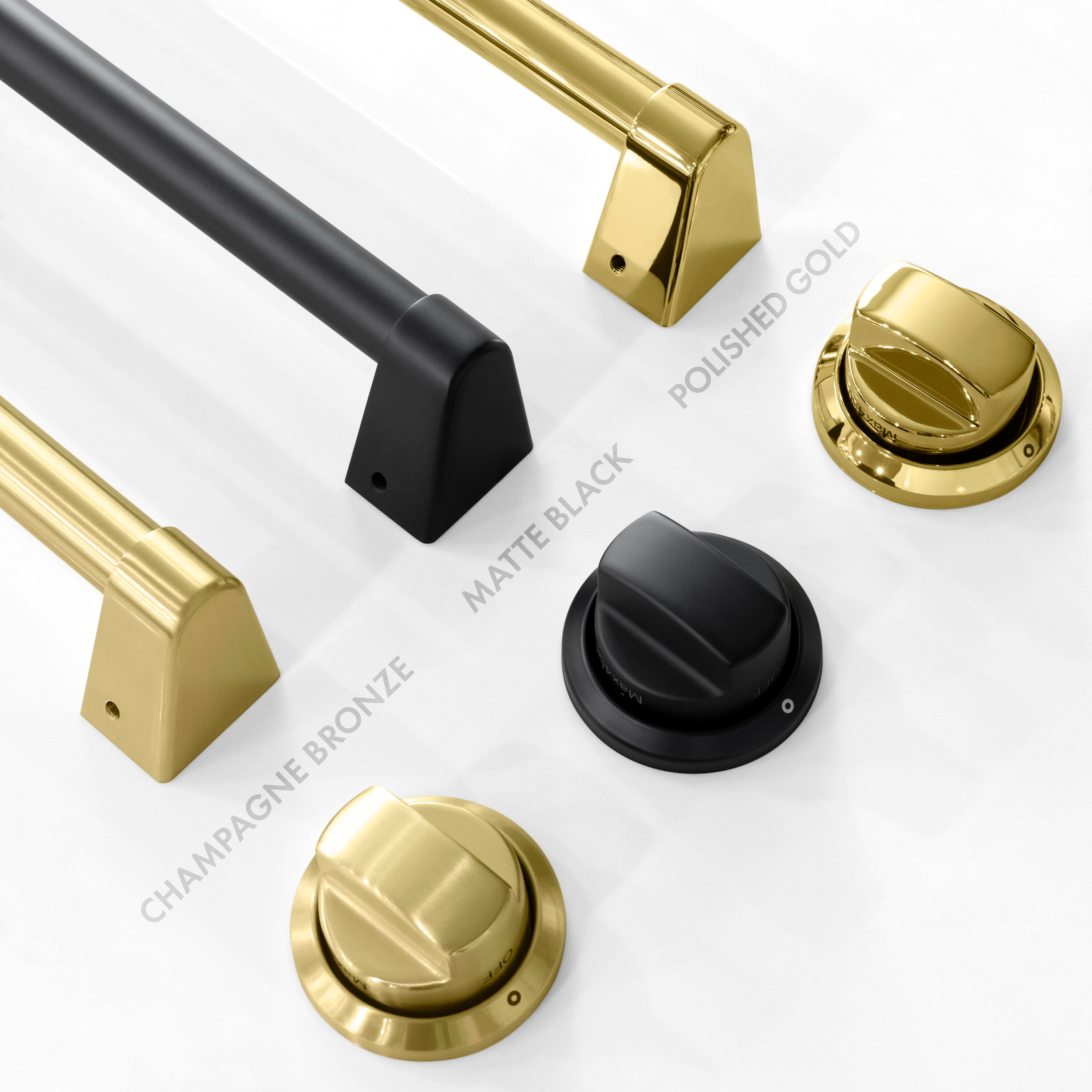 GOLD POLISHED V BLACK MATTE Masei Max BRONZE CHAMPAGNE