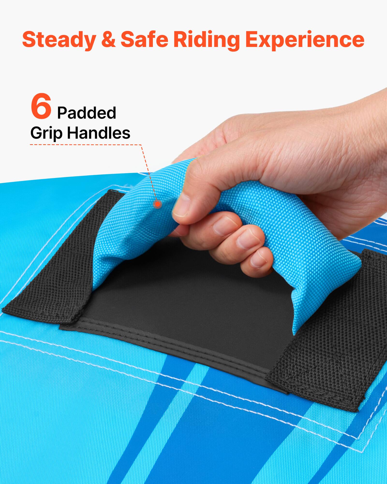 Steady & Safe Riding Experience

6 Padded Grip Handles