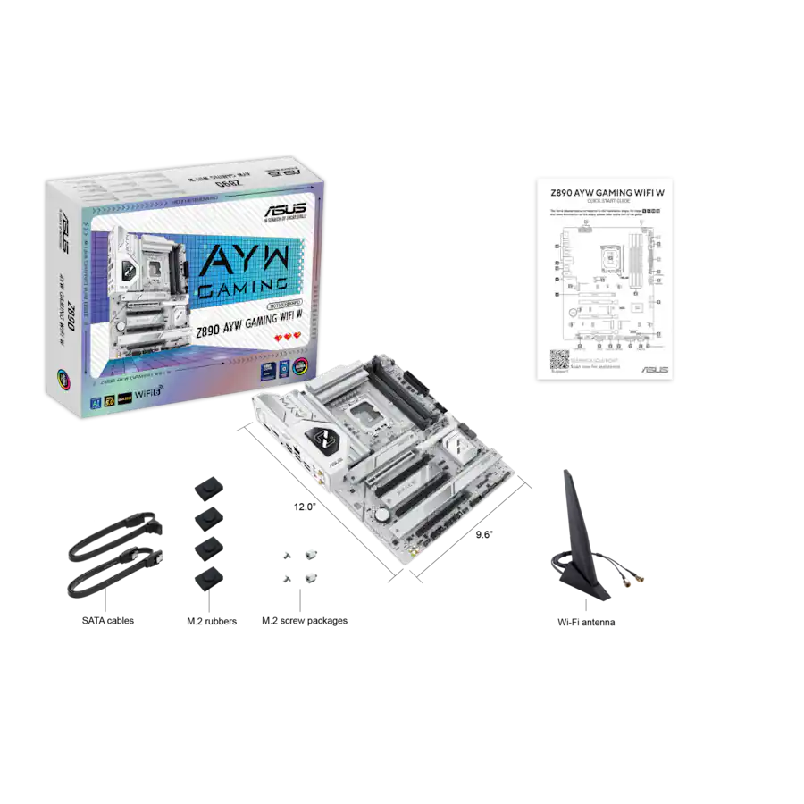 ASUS Z890 AYW GAMING WIFI W (Socket LGA 1851) Intel Z890 ATX DDR5 ASUS Z890 AYW GAMING WIFI W (Socket LGA 1851) Intel Z890 ATX DDR5