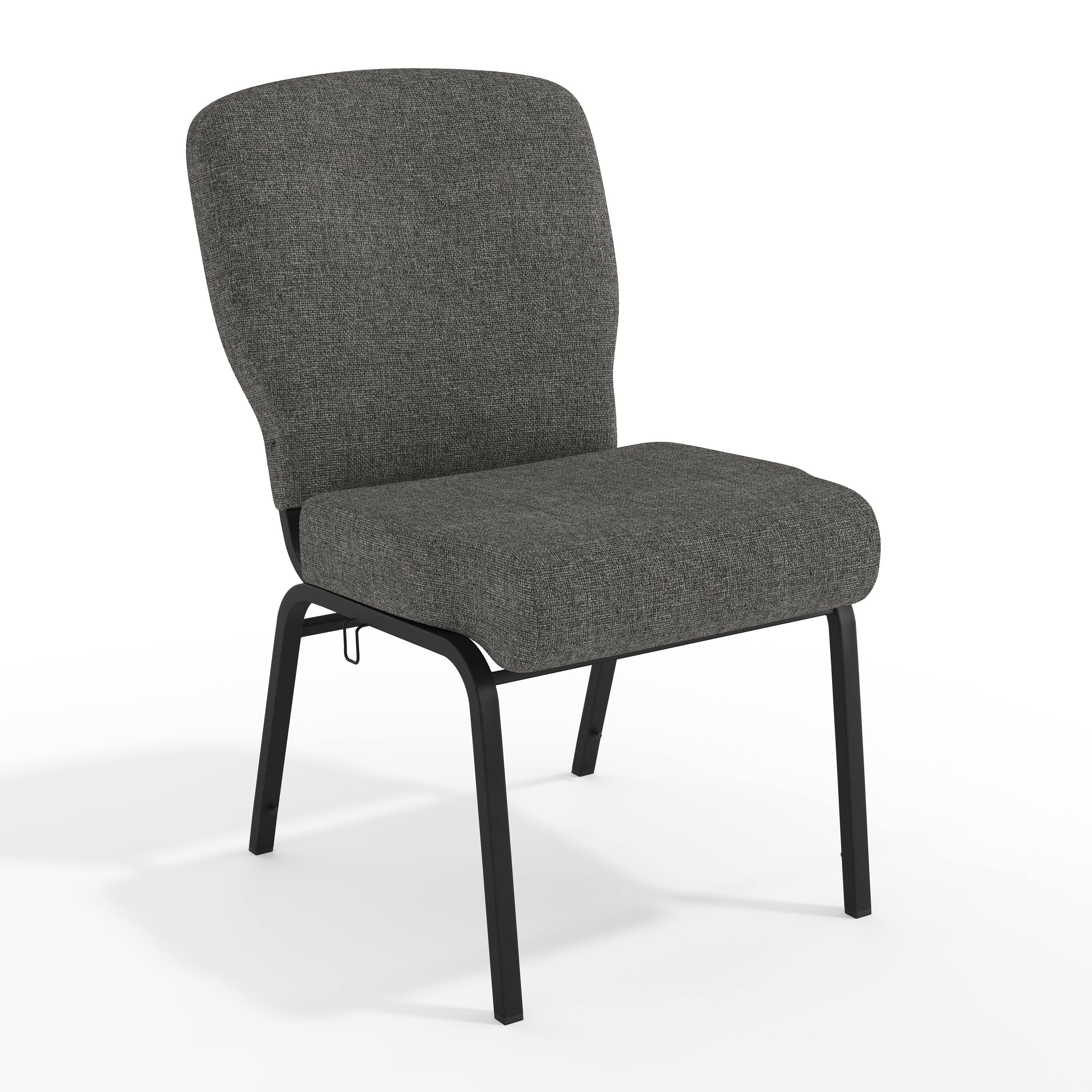 Charcoal Gray Fabric/Black Frame
