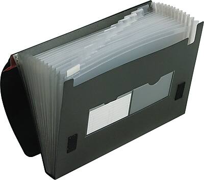 Alt View 1. Pendaflex - Pendaflex Heavy Duty Four Inch Expansion File, 13 Pockets, Poly, Letter, Black (82011EE) - Black.