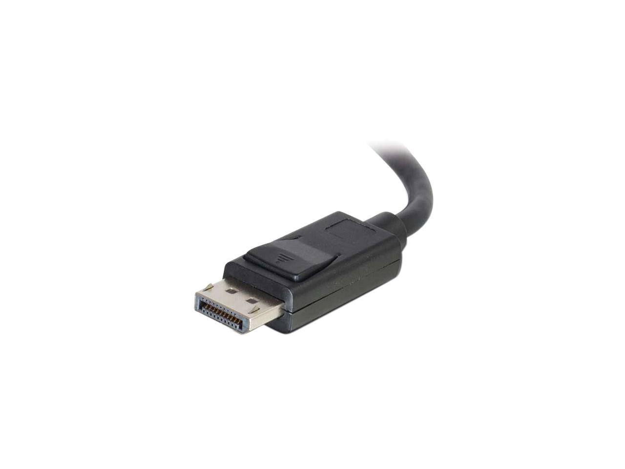 Alt View 2. Cables to Go - C2G 54401 Displayport Cable with Latches M/M, 8K UHD Compatible - Digital Audio Video, Black (6 Feet, 1.82 Meters) - Black.