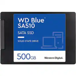 Western Digital - WD Blue SA510 WDS500G3B0A 500 GB Solid State Drive - 2.5" Internal - SATA