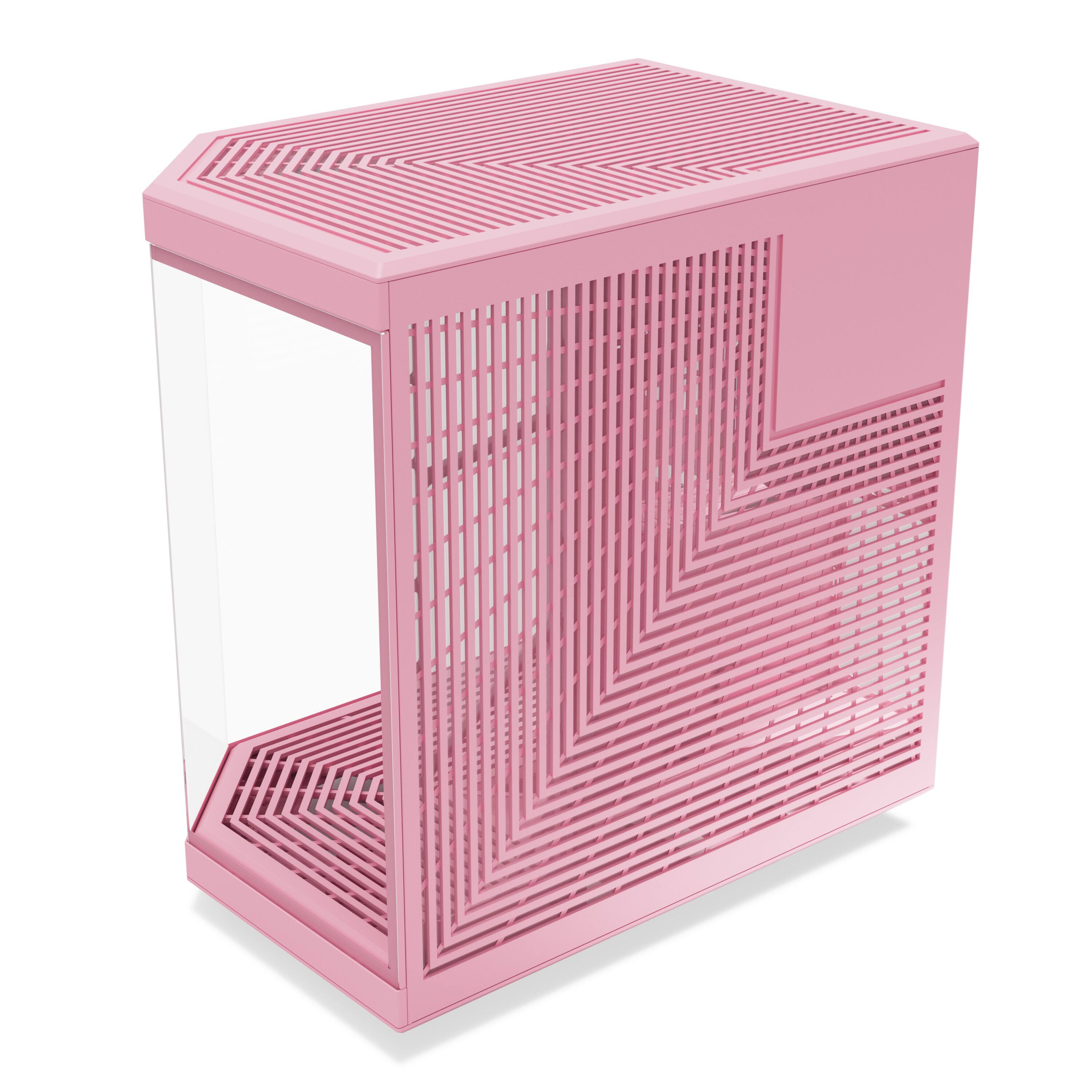Alt View 15. HYTE - Y70 Mid-Tower ATX Gaming PC Desktop Case with Riser Cable - Strawberry Milk.