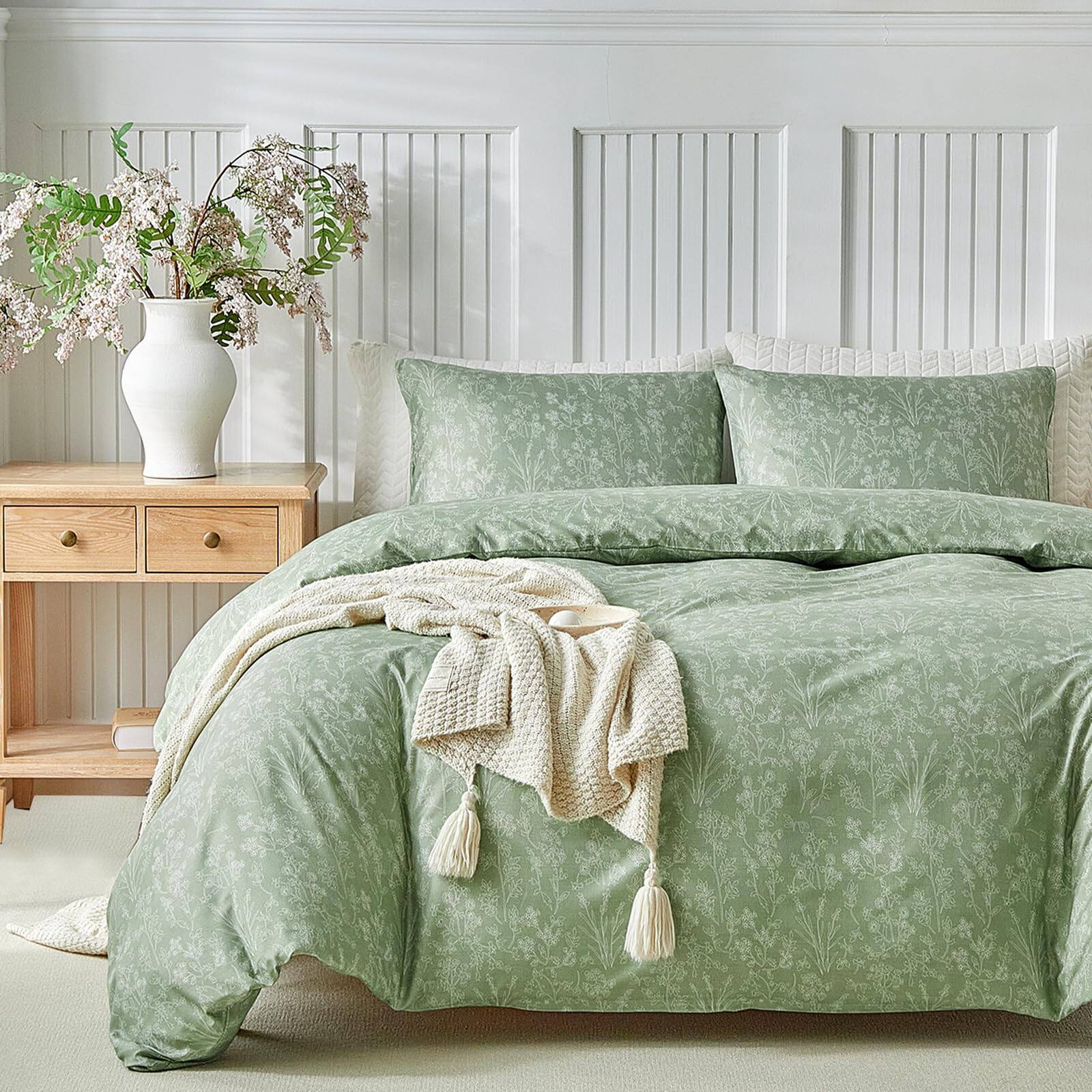 C: Light Green(no Comforter)-King (104×90 inch)