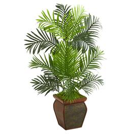 BreeBe - 3' Paradise Palm Artificial Tree in Decorative Planter - Green