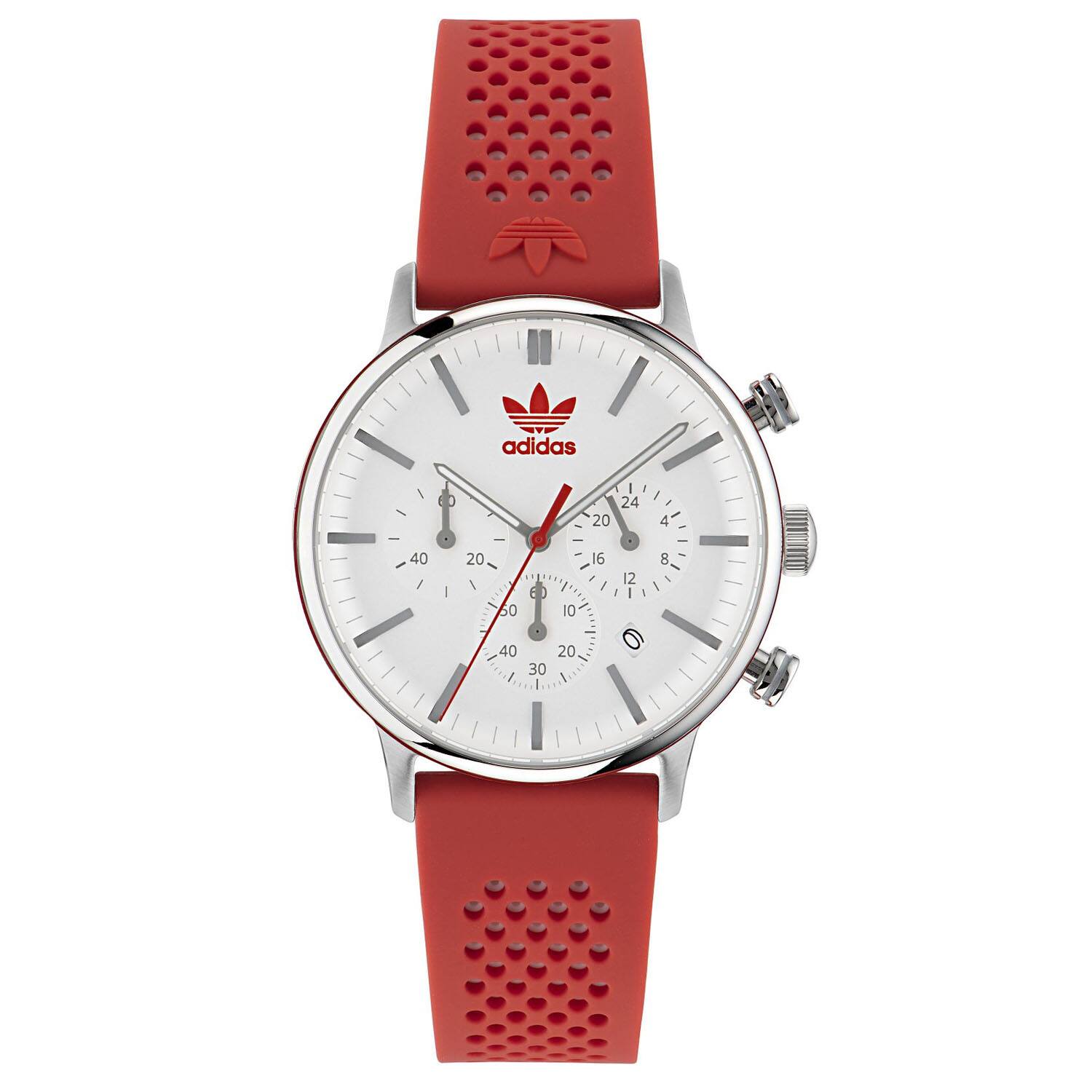 Front. adidas - Adidas Men's Originals Style Code One Chrono White Dial Watch - AOSY23019 - White.