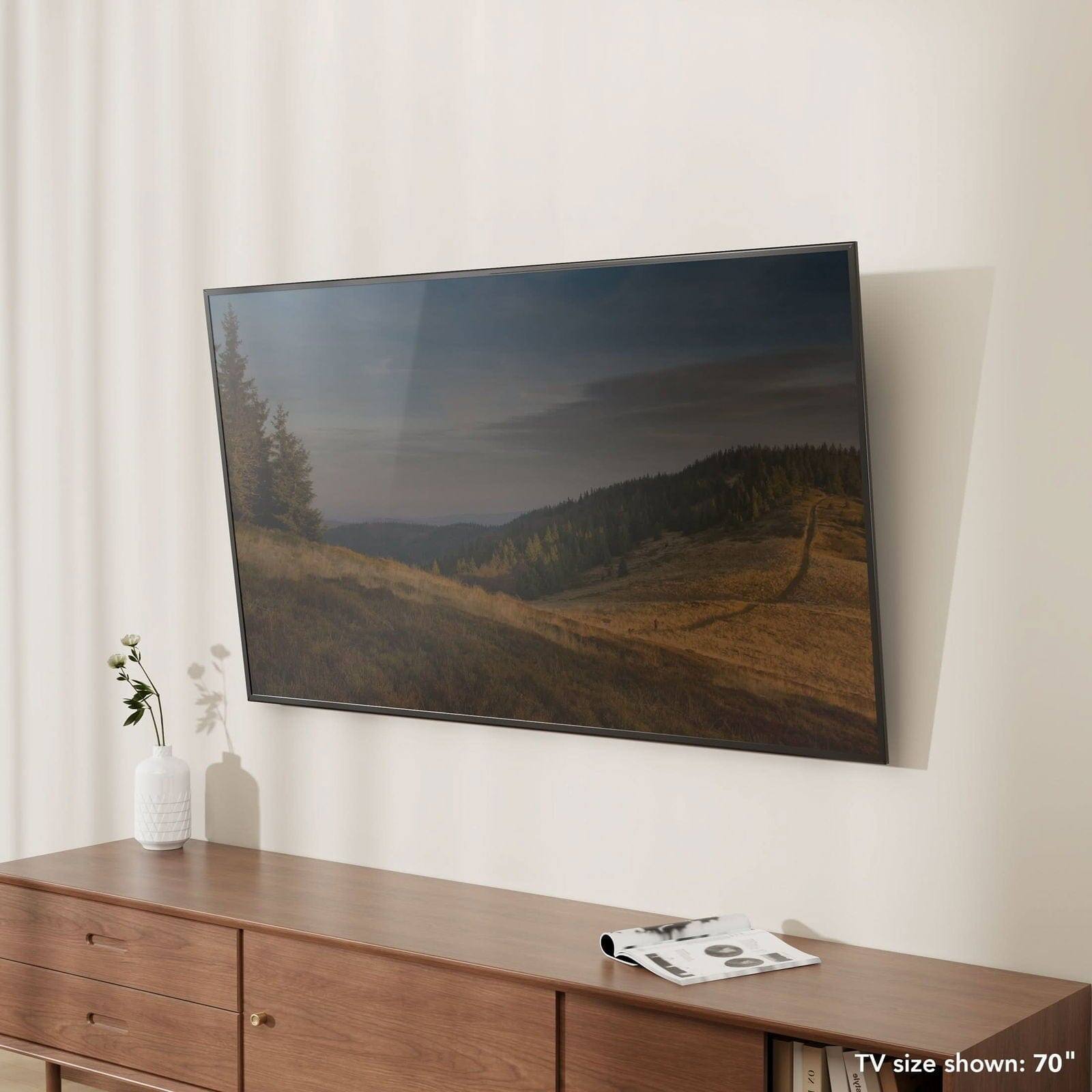 TV size shown: 70"