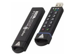 Apricorn - Aegis Secure Key 3.0 2TB USB 3.1 - 190/160 MB/s - XTS-AES, 256-bit - TAA (ASK3-2TB) - Black