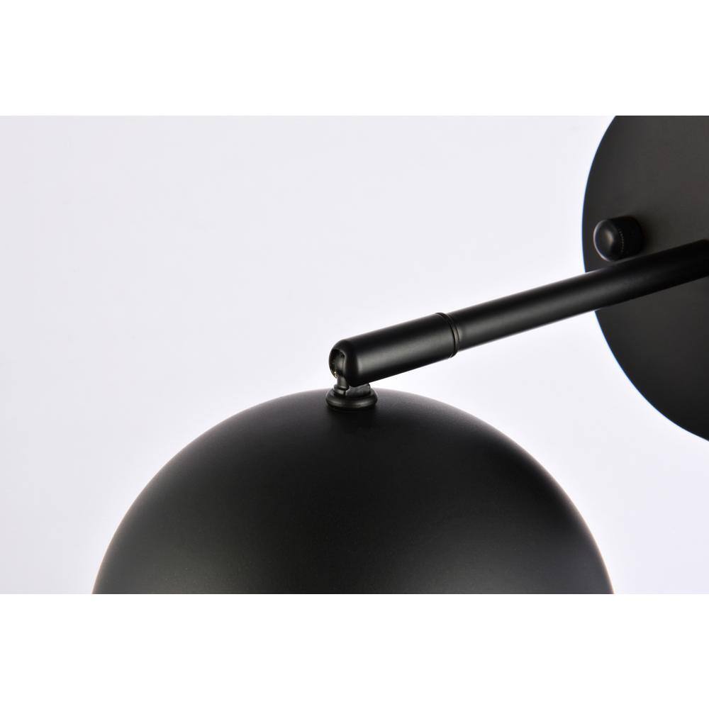 Alt View 2. Living District - Othello 1 light black wall sconce - Black.