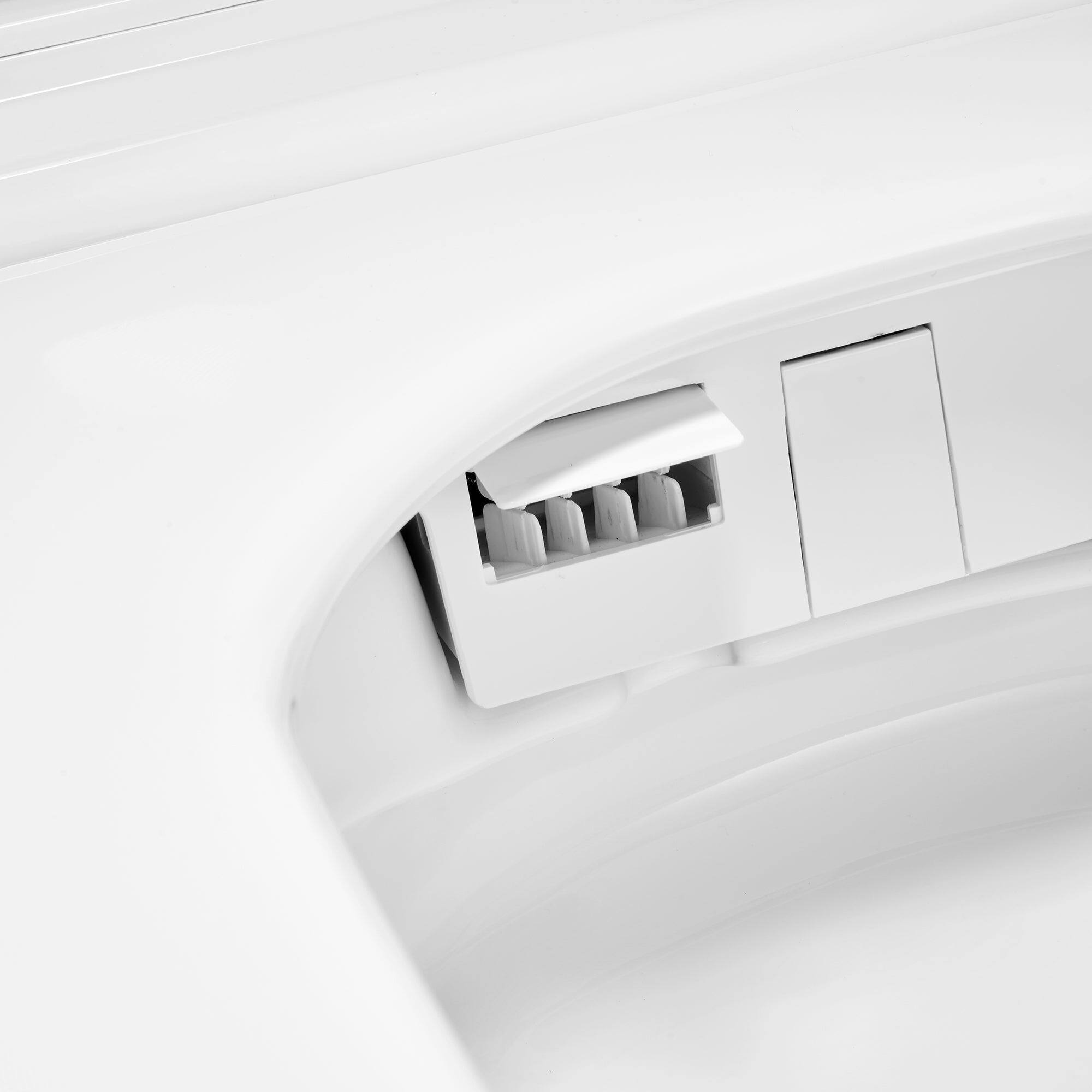 Alt View 9. Boyel Living - Smart Toilet Full Function Ceramic Body Heated Seat Multi Wash Auto Flush with Ambient Light - White.