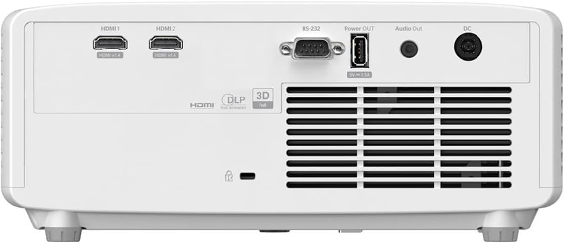 HDMI 1  
HDMI 2  
RS-232  
Power OUT  
Audio Out  
DC  

HDMI  
DLP  
3D  
Full  

HDMI  
1080P 3D READY