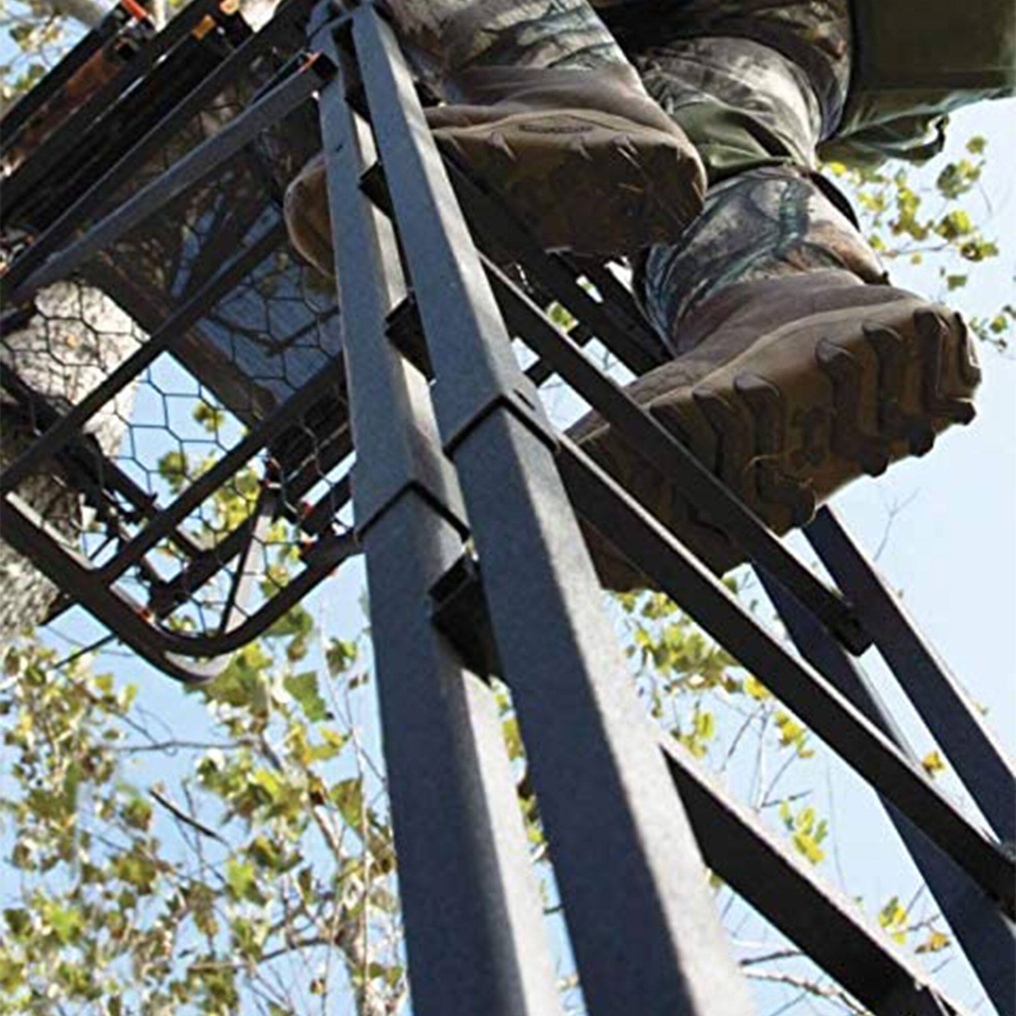 Alt View 4. Muddy - Muddy The Skybox Deluxe 20 Ft Hunting Ladderstand, 1 Person Climbing Tree Stand - Black.