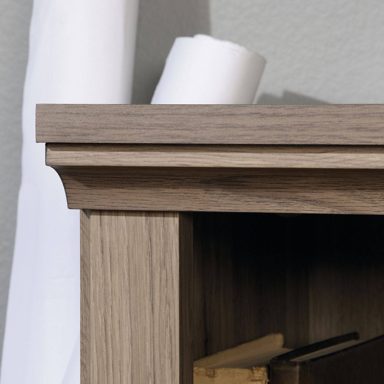Alt View 2. Sauder - Sauder Miscellaneous Storage Bookcase Salt Oak finish - Salt Oak.