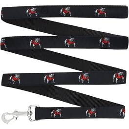 StadiumSpot - Georgia Bulldogs Team 6' Regular Dog Leash - Black