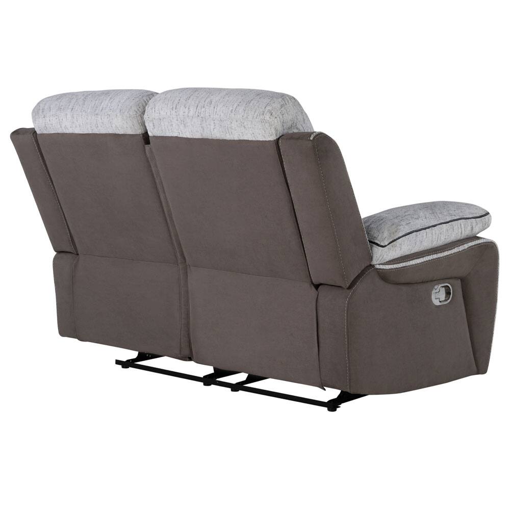 Back. Global Furniture USA - Monroe Manual Reclining Loveseat - Gray.