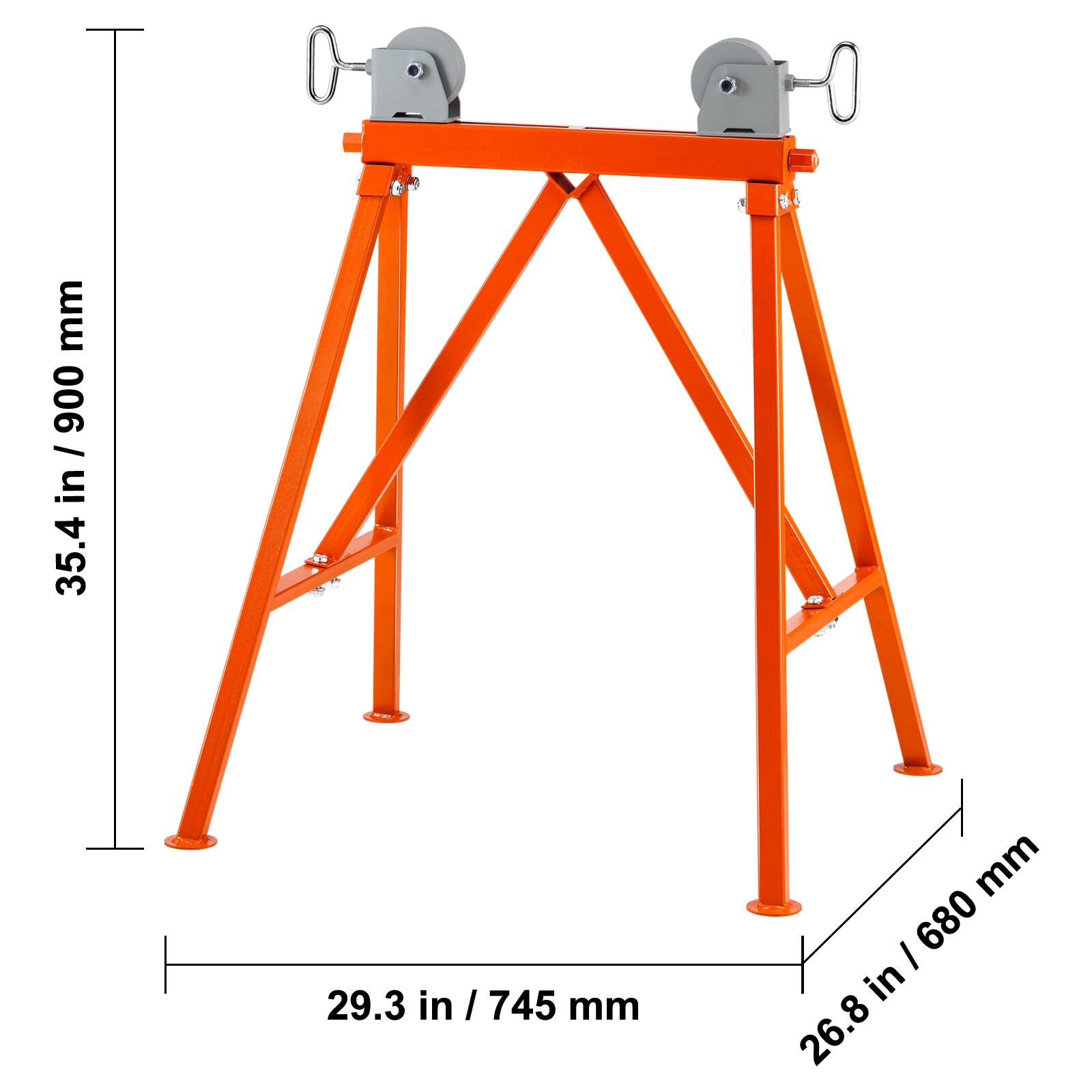 35.4 in / 900 mm  
29.3 in / 745 mm  
26.8 in / 680 mm
