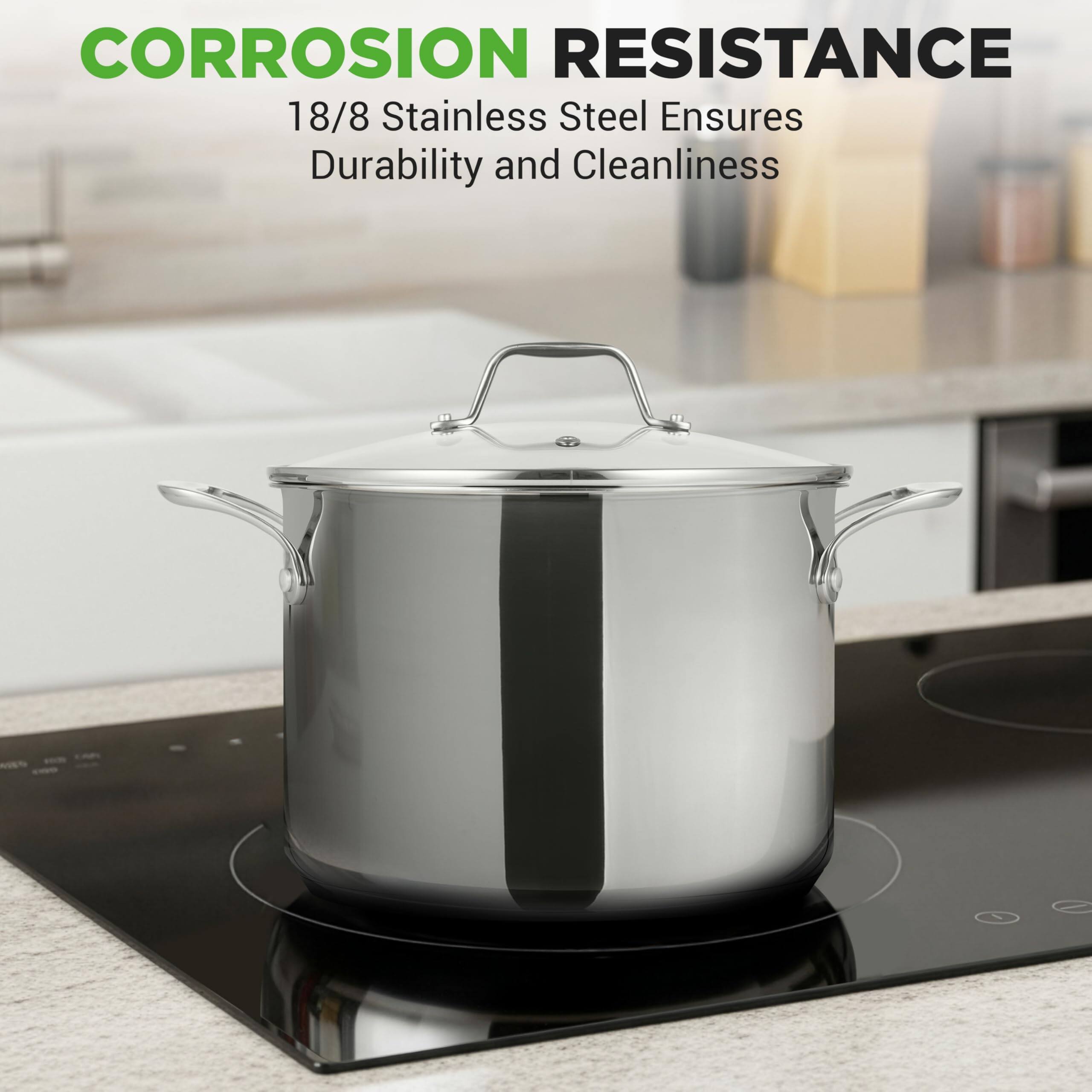 CORROSION RESISTANCE  
18/8 Stainless Steel Ensures Durability and Cleanliness