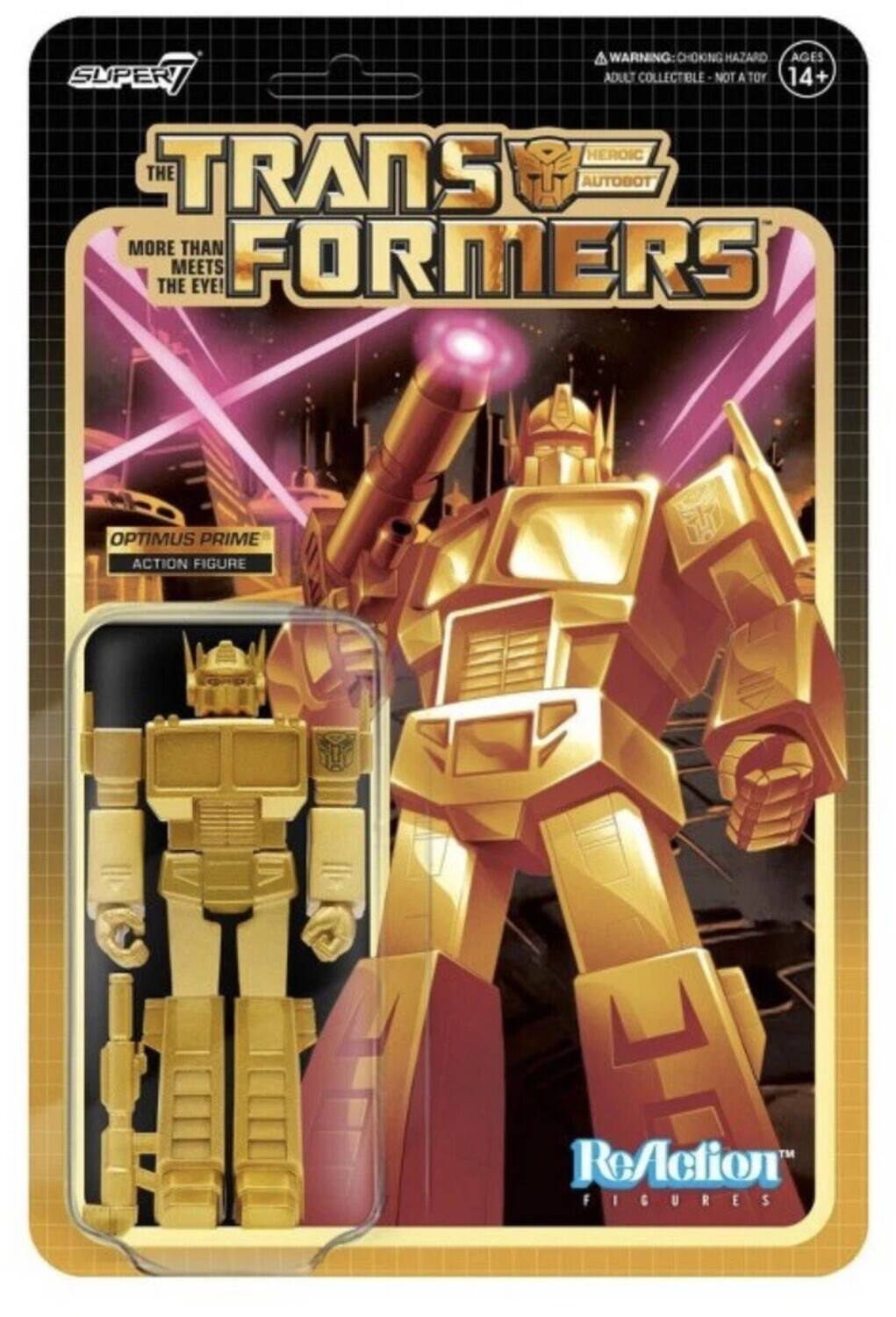 Transformers - Reaction Figures Wv1 - Optimus Prime (Golden Lagoon) - COLLECTIBLES