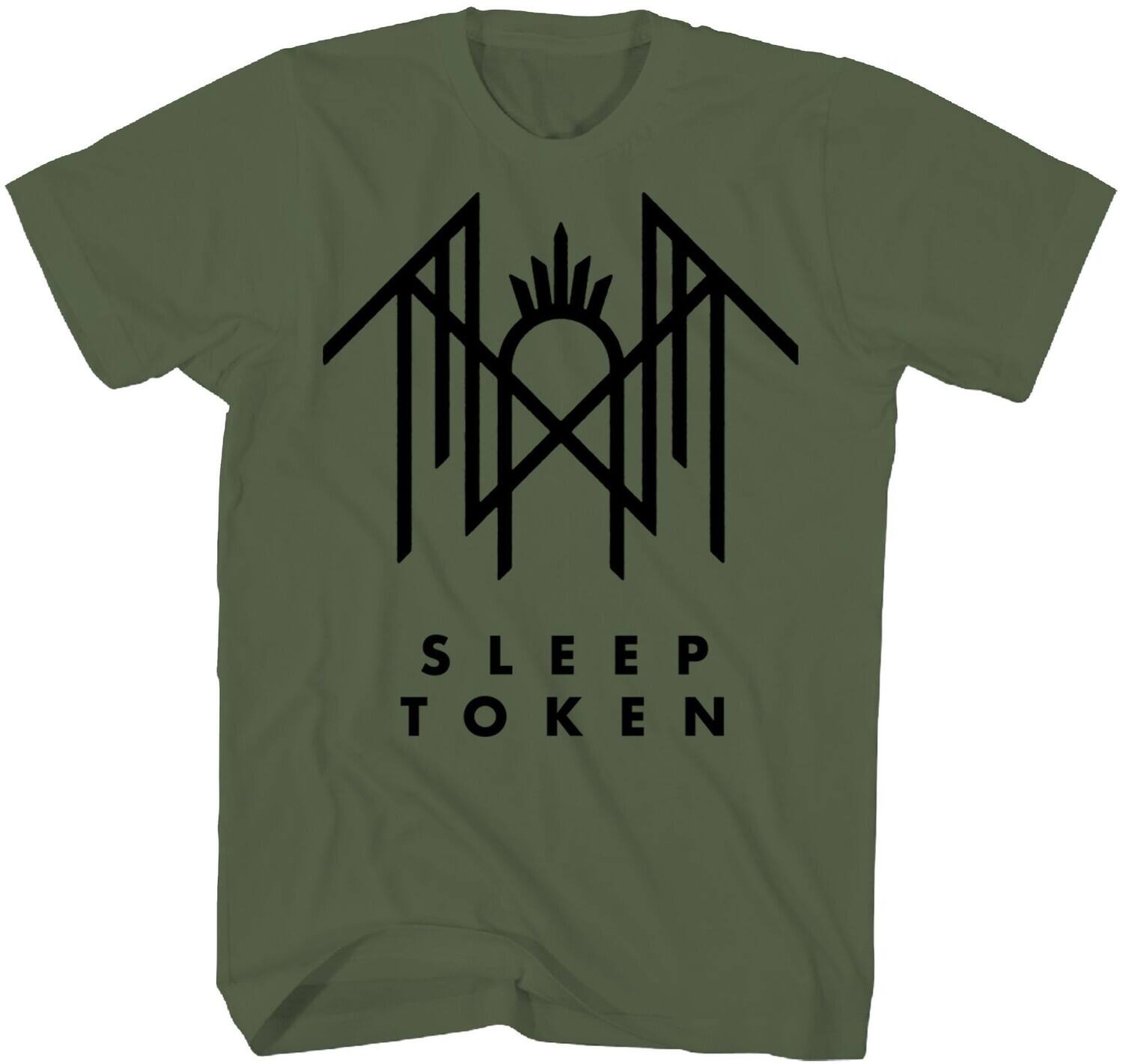 PopMarket - Sleep Token - Sleep Token - Logo Symbol T-Shirt - Large Olive TS4421SLTA3 - APPAREL - Multicolor