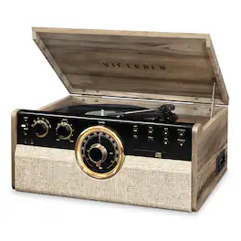 Victrola - Bluetooth Audio System - Farmhouse Walnut