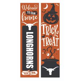 Evergreen Enterprises - Texas Longhorns 47" Double Sided Halloween Leaner Fan Sign - Multicolor
