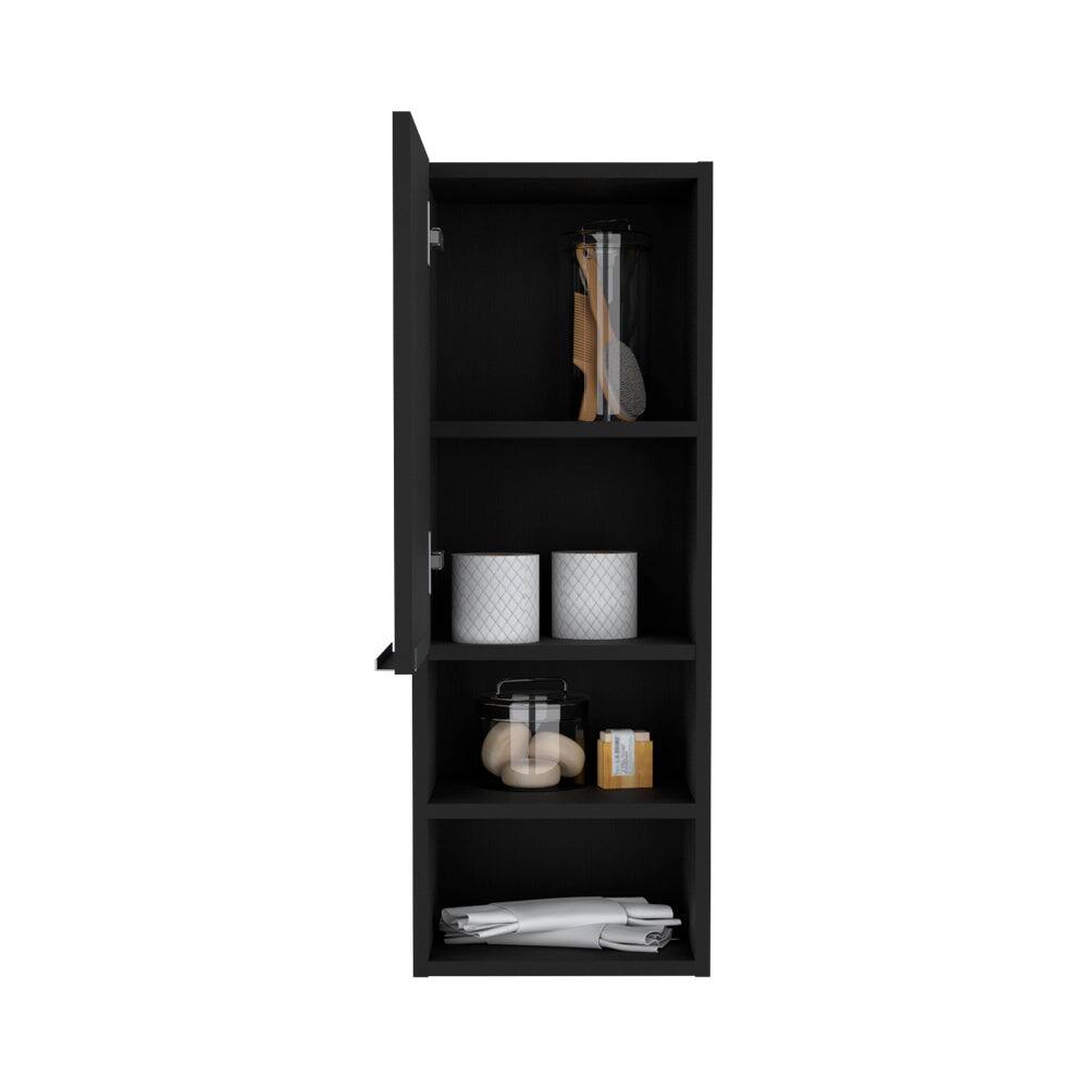 Left. Treevol Furniture - Hazelton Medicine Cabinet,Bathroom,Black - Black.