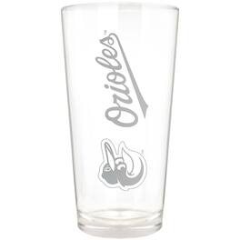 Great American Products - Baltimore Orioles Etched 16oz. Vertical Rally Cry Pint Glass - Multicolor