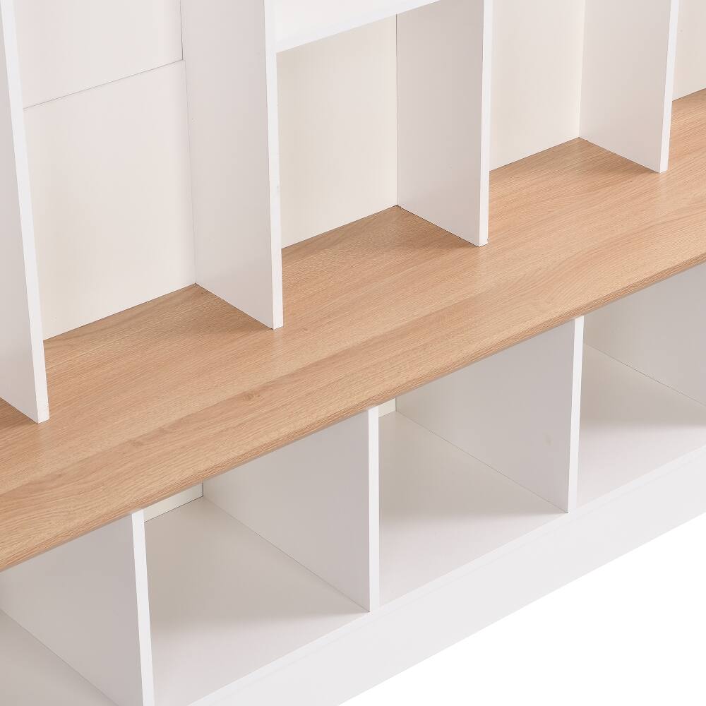 Alt View 9. Loheer - Loheer White Hall Tree with Storage Bench Minimalist Shoe Cabinet 67 Inch - White.