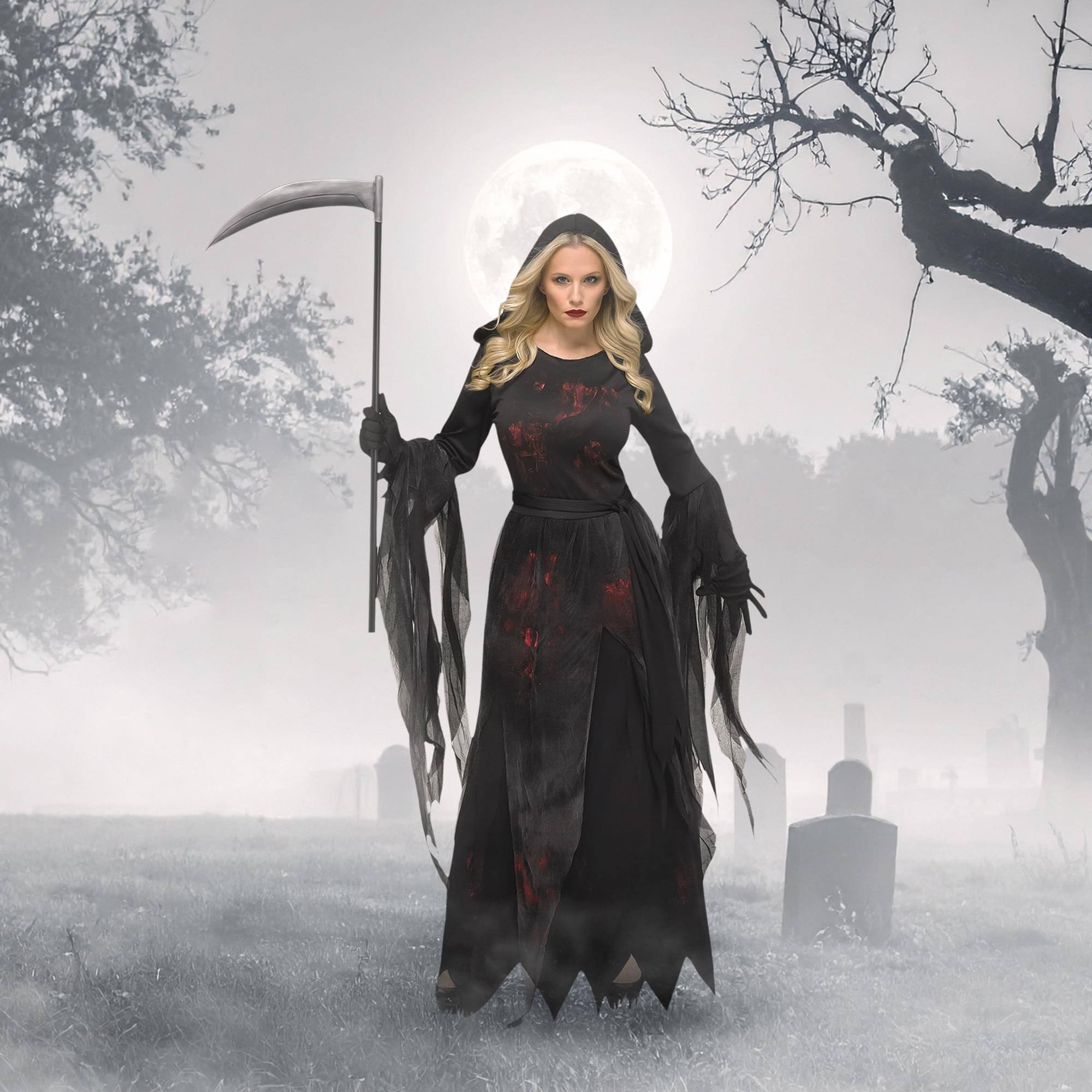 Alt View 10. Funworld - Womens Soulless Reaper Costume M/L - Multi-Colored.