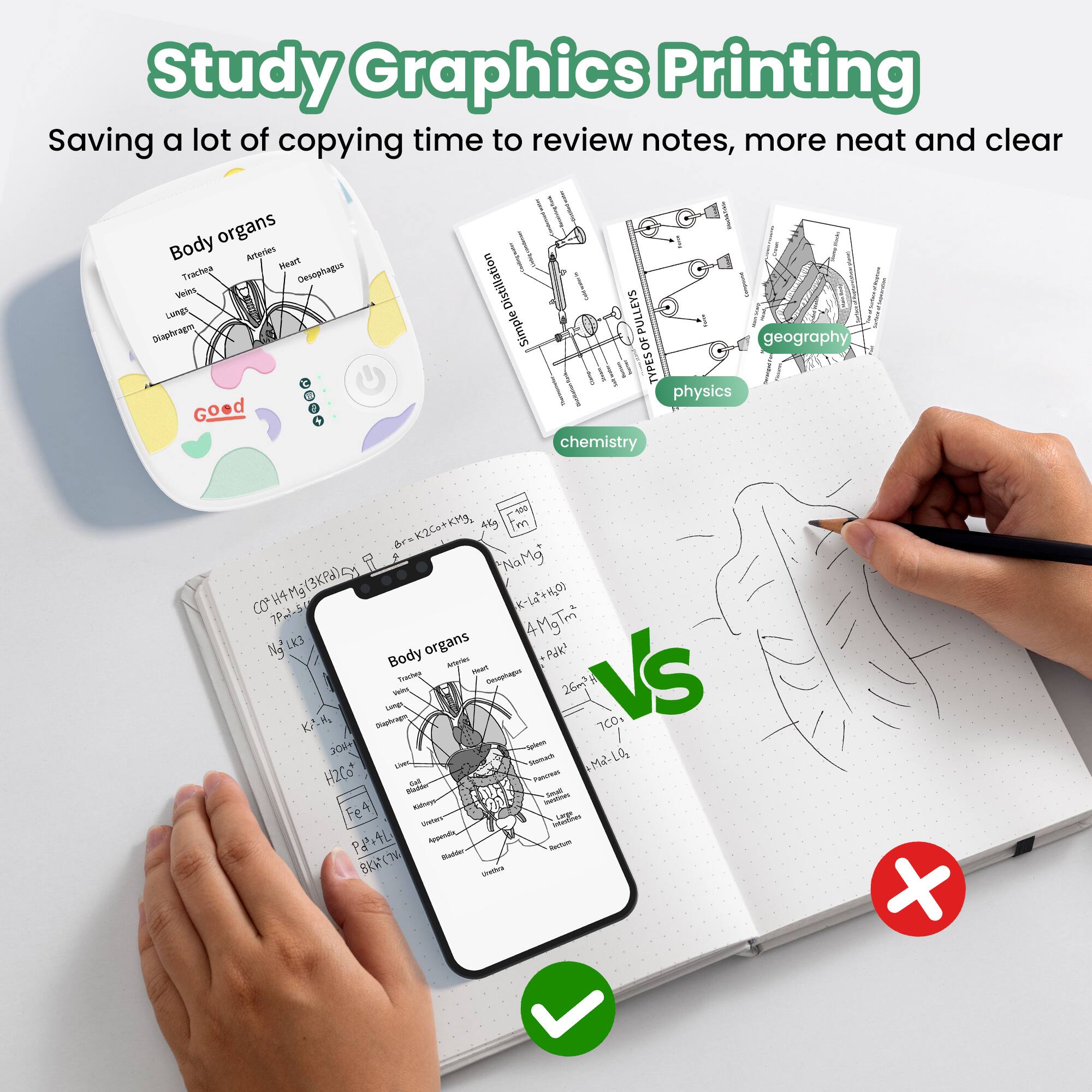 Study Graphics Printing  
Saving a lot of copying time to review notes, more neat and clear  

Body organs  
Trachea  
Arteries  
Heart  
Esophagus  
Veins  
Diaphragm  

Simple OF PULLEYS  
geography  
physics  
chemistry  

C drok2co+kngg  
K2 45g m & 7 a NaMg l (3KF)  
CO' H4Mg K-La+)  
7P-1-5 4MgTm NoLk LK3  

Body organs  
Pae mam m Devoptagee Vs - 26m2  
samgn KP_H, H, - 700+ 2044 - UeL  
Mamut MR-LG  
H2Ca S TUT - a - Fe4 S Pd+ - KW(7 - watra +