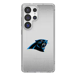 Keyscaper - NFL - Carolina Panthers Linen Logo Galaxy Clear Case - S23 - Multicolor
