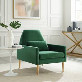 Liliana Performance Velvet Armchair by Modway - Emerald