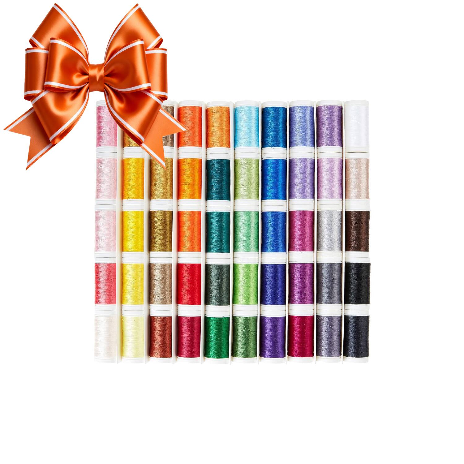 Left. Brother Mobile Solutions - Brother Designio 50-Piece Embroidery Thread Set.