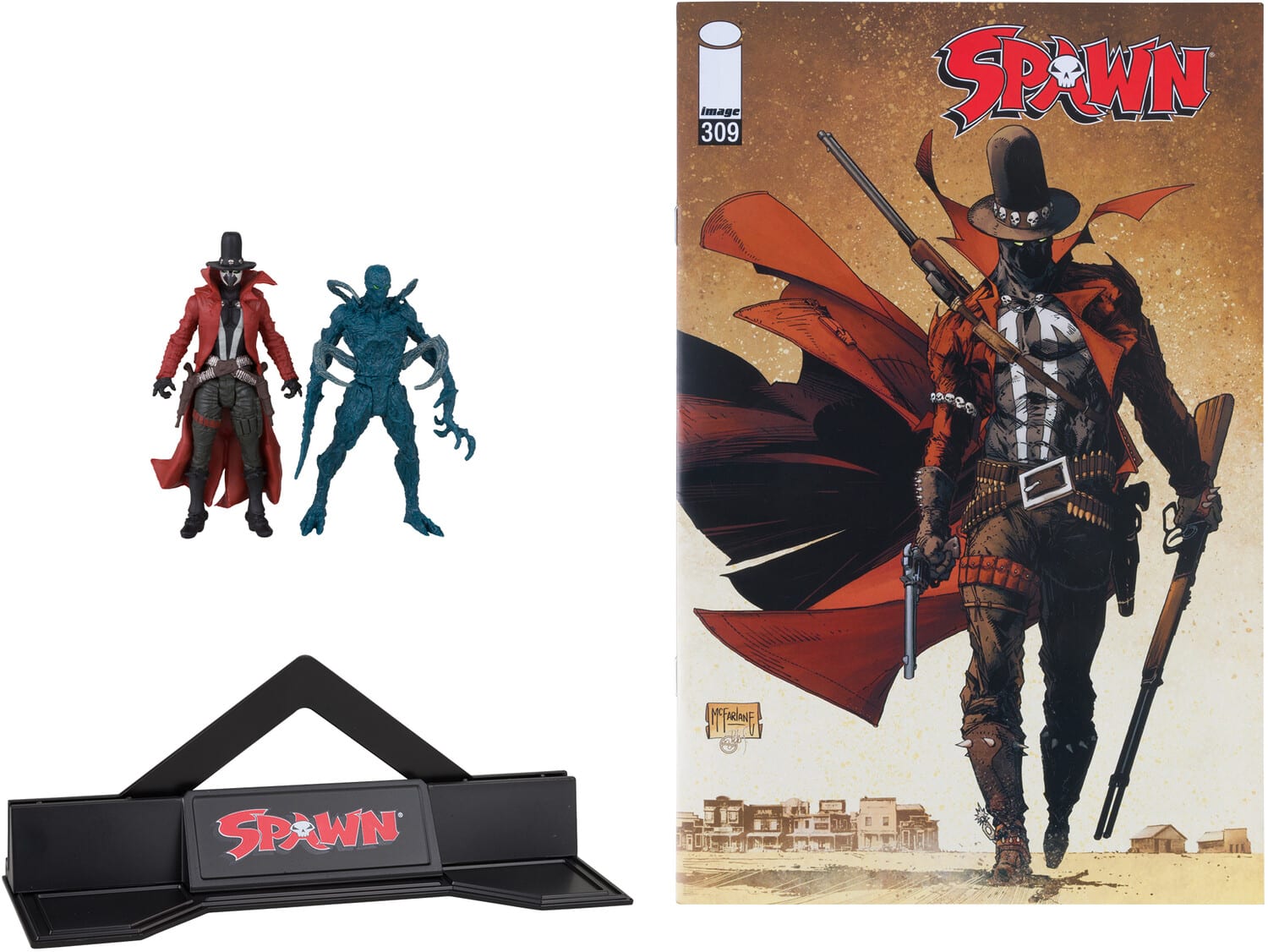 McFarlane Toys Page Punchers – Spawn Gunslinger E Auger – 2 Figure Da 7,6 Cm Con Fumetto Ristampa - 6