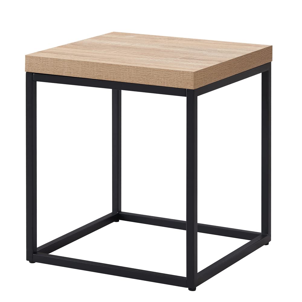 Alt View 2. Empire DigiLabs - 18-inch Accent End Table side Table For Living Room Modern Industrial Square Metal And Wood Wood - Grey Marble.