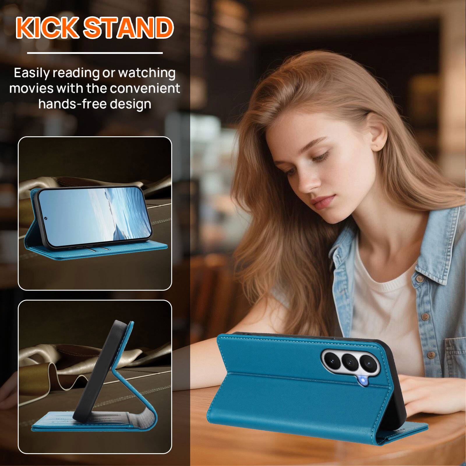 KICK STAND

Easily reading or watching movies with the convenient hands-free design