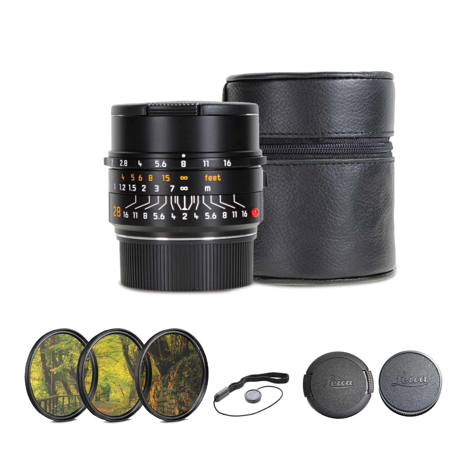 Leica - Summicron-M 28mm f/2 ASPH. Lens (Leica M, 2023 Version) + Lens Filter Kit + More - Black price history on PriceWatchPro