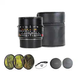 Bundle - Leica - Summicron-M 28mm f/2 ASPH. Lens (Leica M, 2023 Version) + Lens Filter Kit + More - Black