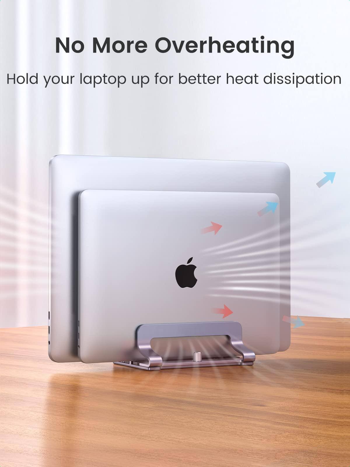 No More Overheating  
Hold your laptop up for better heat dissipation
