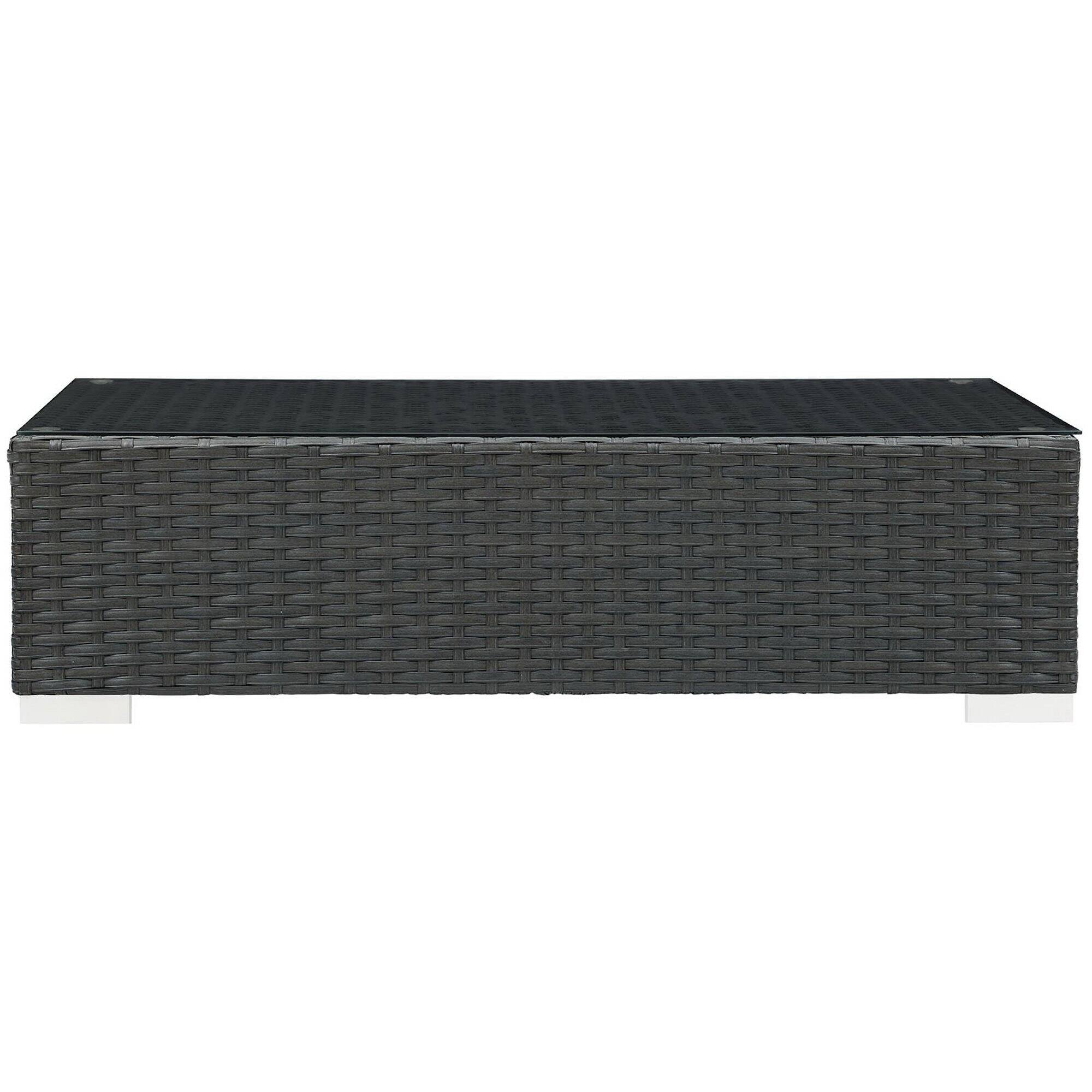 Left. Modway - Sojourn Outdoor Patio Coffee Table by Modway - Chocolate.