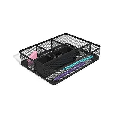 Alt View 1. TRU RED - TRU RED™ 7 Compartment Mesh Drawer Organizer, Matte Black (TR57544) - Matte Black.