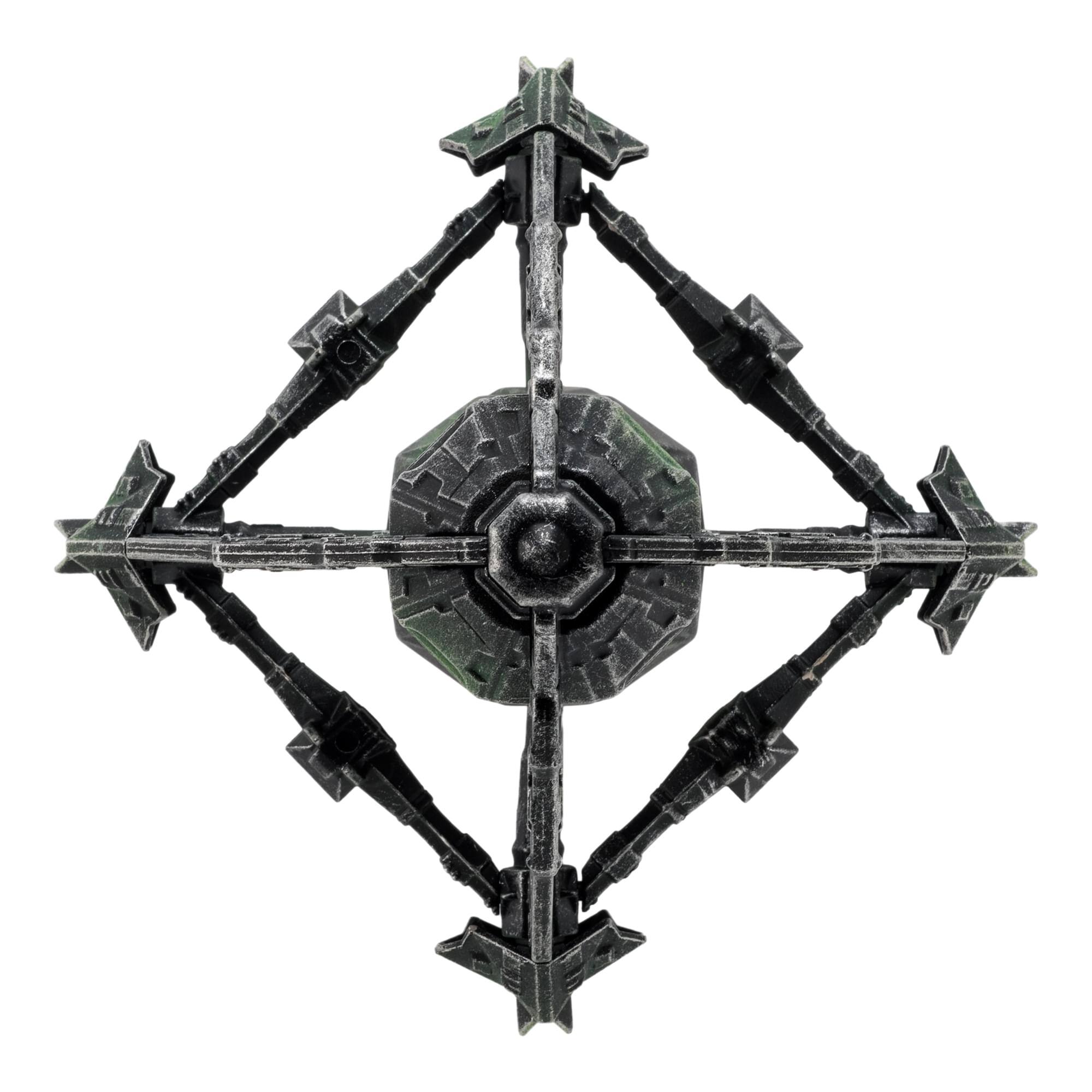 Alt View 4. Eaglemoss - Eaglemoss Star Trek Starship Replica | Borg Queen Ship - Black.